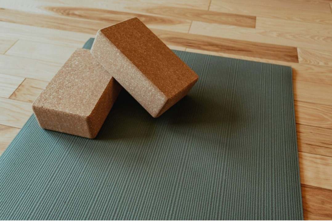 Studio interior with mats